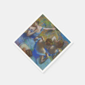 Degas Blue Dancers Pastel Fine Art Masterpiece Serviette (Ecke)