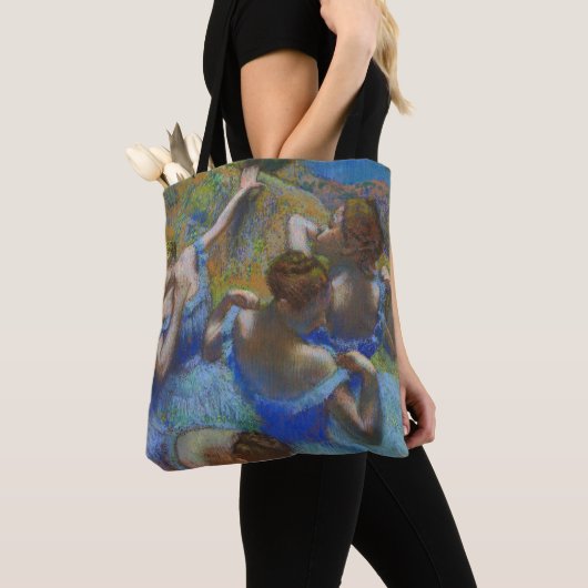 Degas Blue Dancers Pastel Fine Art Masterpiece Tasche (Von Nahem)