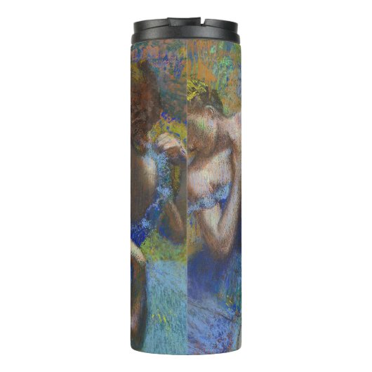 Degas Blue Dancers Pastel Fine Art Masterpiece Thermosbecher (Rückseite)