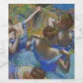 Degas Blue Dancers Pastel Fine Art Masterpiece Weinetikett (Einzelnes Label)