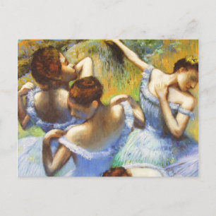 Degas Blue Dancers Postcard Postkarte