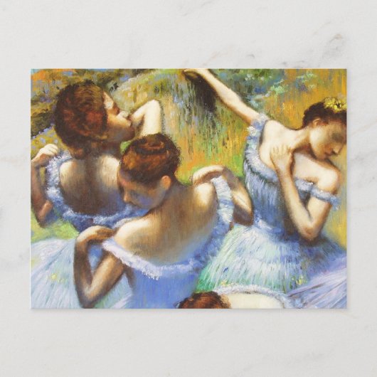 Degas Blue Dancers Postcard Postkarte (Vorderseite)