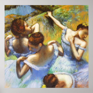 Degas Blue Dancers Poster