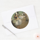 Degas Dance Class Ballet Dancers Ballerina Art Runder Aufkleber (Umschlag)