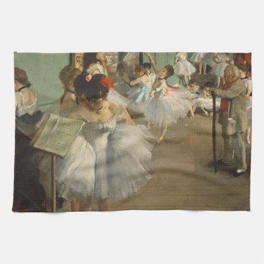 Degas Dance Class Cafè Lugano Handtuch (Horizontal)