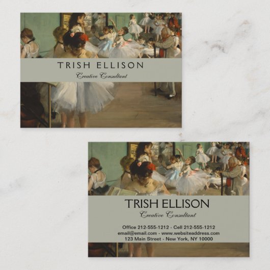 Degas Dance Class Cafè Lugano Visitenkarte (Vorne/Hinten)