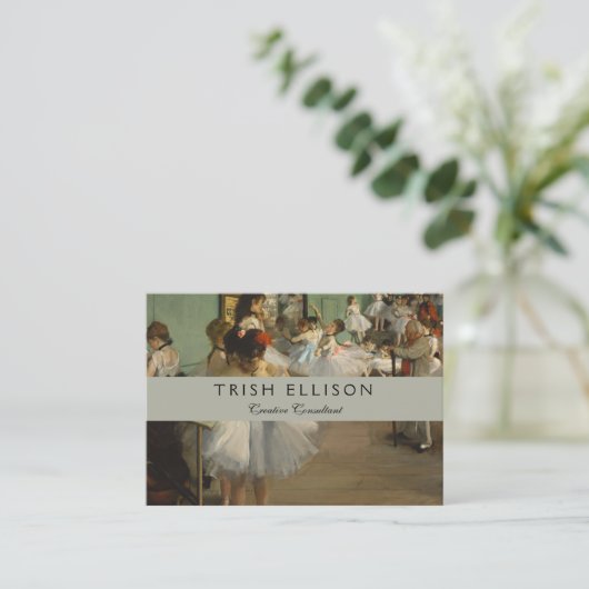 Degas Dance Class Cafè Lugano Visitenkarte (Stehend Vorderseite)