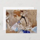 Dega's Dancer Einladung Postkarte (Vorne/Hinten)