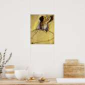 Degas Dancer in Yellow Fine Art Print Poster (Küche)