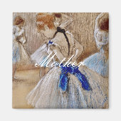 Degas Dancer mit blauem Band Magnet (Vorne)