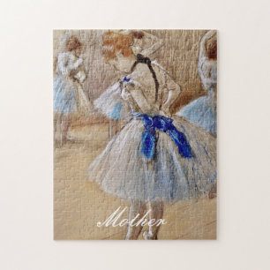 Degas Dancer mit blauem Band Puzzle