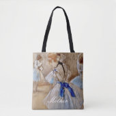 Degas Dancer mit blauem Band Tasche (Vorderseite)