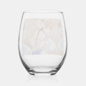 Degas Dancer mit Blue Ribbon Trinkbehälter Set Weinglas Ohne Stiel (Rückseite)