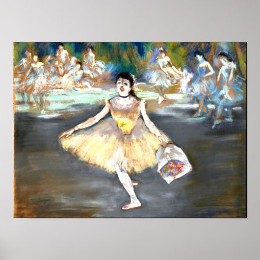 Degas - Dancer with a Bouquet Poster (Vorne)