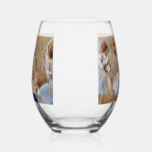 Degas Dancer With Blue Ribbon Drinkware Set Weinglas Ohne Stiel (Links)