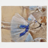 Degas Dancer with Blue Ribbon   Fleece Blanket (Vorderseite (Horizontal))
