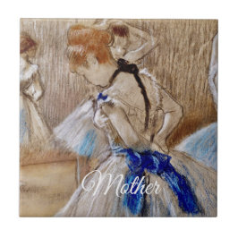 Degas Dancer With Blue Ribbon Fliese