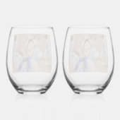 Degas Dancer with Blue Ribbon    Weinglas Ohne Stiel (Rückseite)