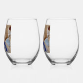 Degas Dancer with Blue Ribbon    Weinglas Ohne Stiel (Links)