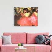 Degas Dancers in Pink Leinwand Wrap (Insitu (Wohnzimmer))