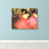 Degas Dancers in Pink Leinwand Wrap (Insitu (Holzboden))