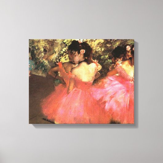 Degas Dancers in Pink Leinwand Wrap (Vorderseite)