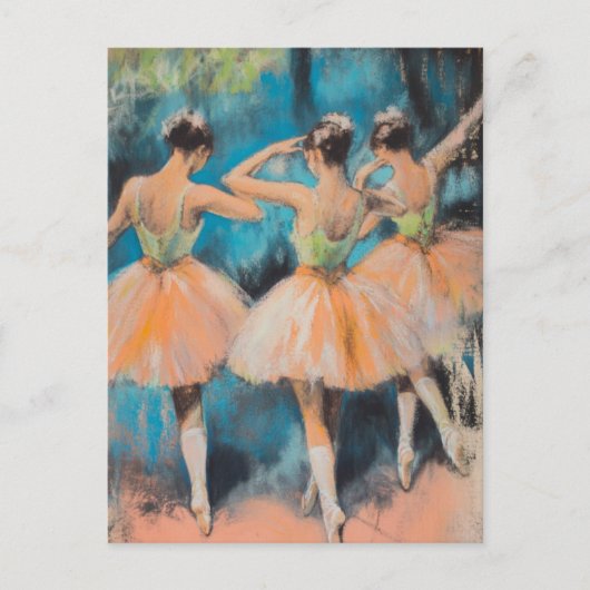 Degas Dancers Vintage Postkarte (Vorderseite)