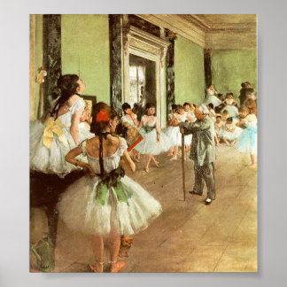 Degas Dancing Class Poster
