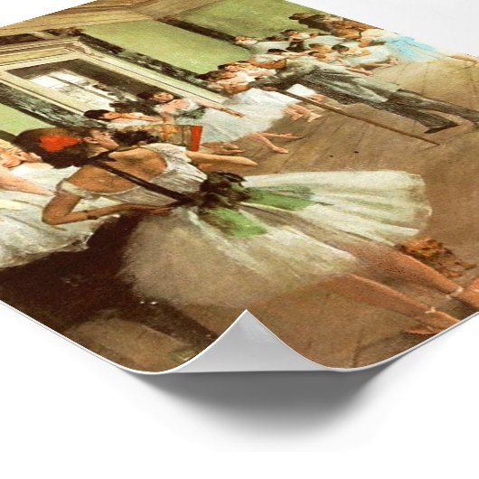 Degas Dancing Class Poster (Ecke)