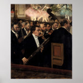 Degas - Das Orchester an der Oper Poster (Vorne)