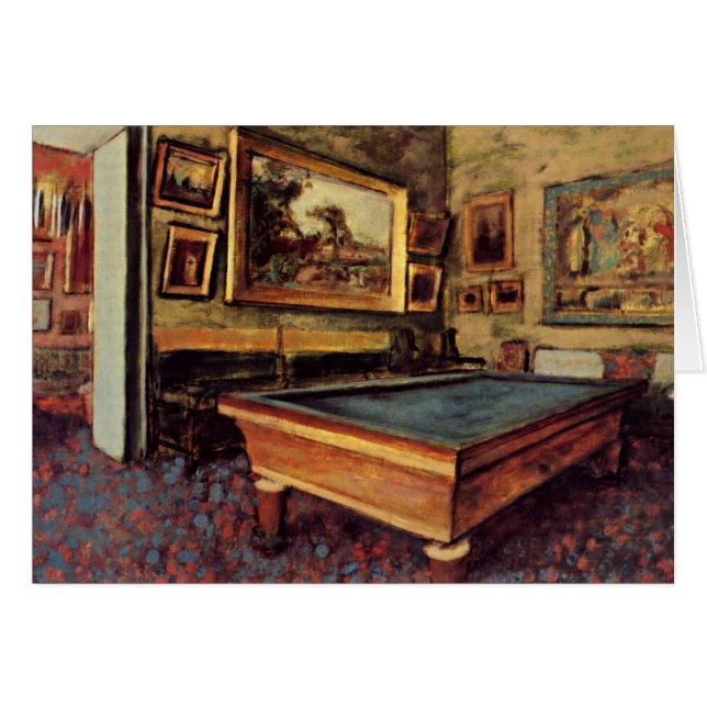 Degas - Der Billardsaal (Vorderseite (Horizontal))