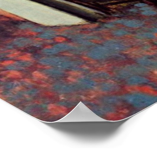 Degas - Der Billardsaal, Poster (Ecke)