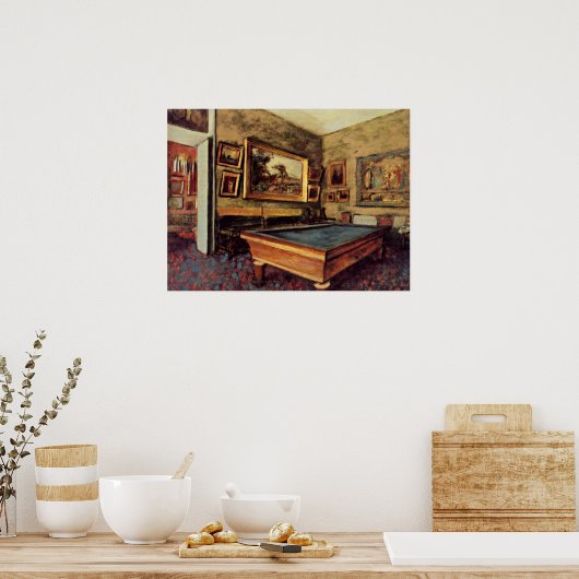 Degas - Der Billardsaal, Poster (Küche)