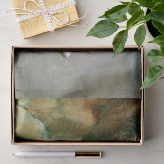 Degas - Der Tänzer in grüner Decoupage Seidenpapier (Geschenk)