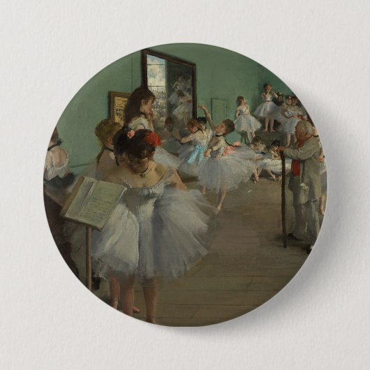 Degas' Der Tanzunterricht Button (Vorderseite)