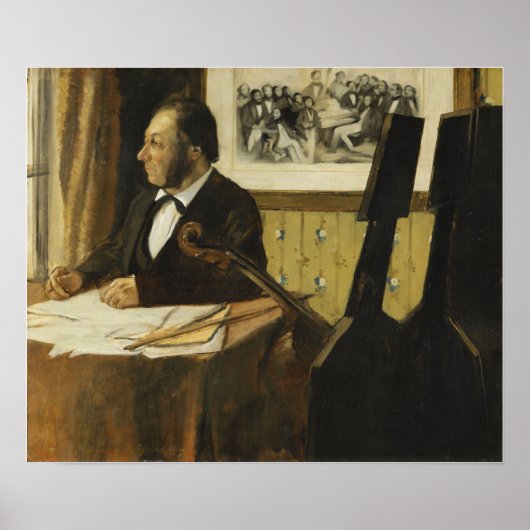 Degas - Die Cellist Pilet Poster (Vorne)