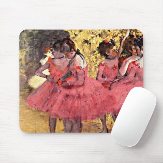 Degas: Die rosa Tänzer Mousepad (Mit Mouse)