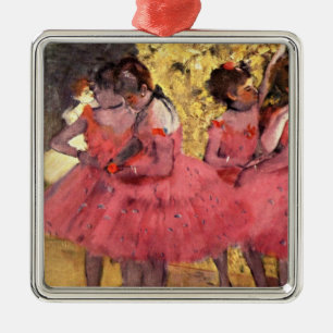 Degas - Die rosa Tänzer Ornament Aus Metall