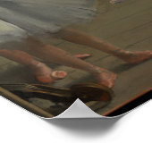 Degas' Die Tanzklasse mit Ballettkiste Poster (Ecke)