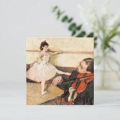 Degas - Die Tanzstunde, berühmtes Gemälde Karte (Stehend Vorderseite)