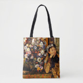 Degas - Eine Frau sitzt neben einer Vase von Blume Tasche (Vorderseite)