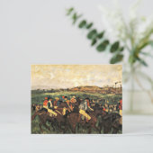 Degas - Gentlemen Jockeys Vor dem Start Postkarte (Stehend Vorderseite)