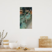 Degas - Green Dancer Poster (Küche)