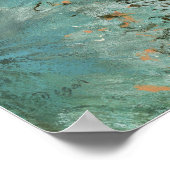 Degas - Green Dancer Poster (Ecke)