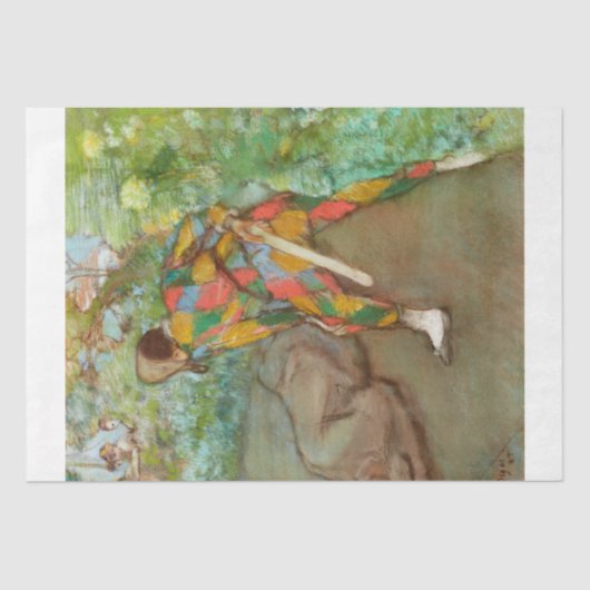 Degas-Harlequin Decoupage Seidenpapier (Vorderseite)