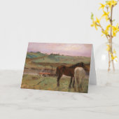 Degas Horses Fine Art Card Karte (Gelbe Blume)
