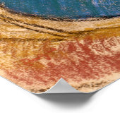 Degas - Junge Frau in blau Poster (Ecke)