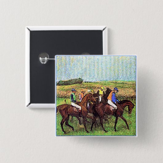 Degas-Pferde Button (Vorne & Hinten)