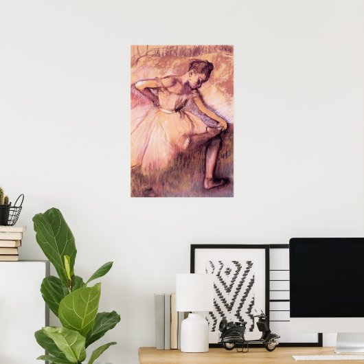 Degas Pink Ballerina Poster (Heimbüro)