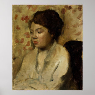 Degas - Portrait Of A Young Woman Poster